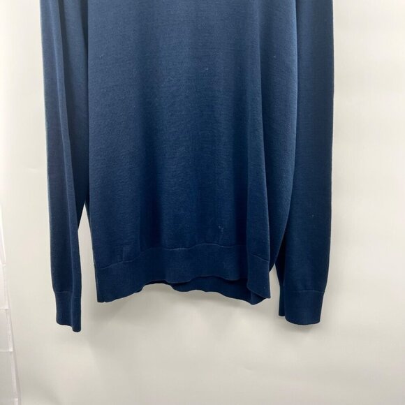 Lands' End Men's Long Sleeve Pullover Sweater Navy Size Large - Picture 2 of 9